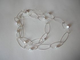 Cadena plata imitación Tous perlas cultivadas 3.JPG